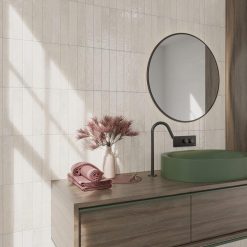 5x25 Wandtegels Handvorm Potters Swan Glans Sfeer