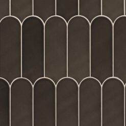 7,2x19,5 Wandtegels Natucer Fan Black Waaier Glans Multi