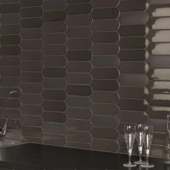 7,2x19,5 Wandtegels Natucer Fan Black Waaier Glans Sfeer 2