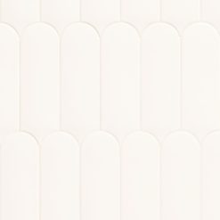 7,2x19,5 Wandtegels Natucer Fan White Waaier Glans Close