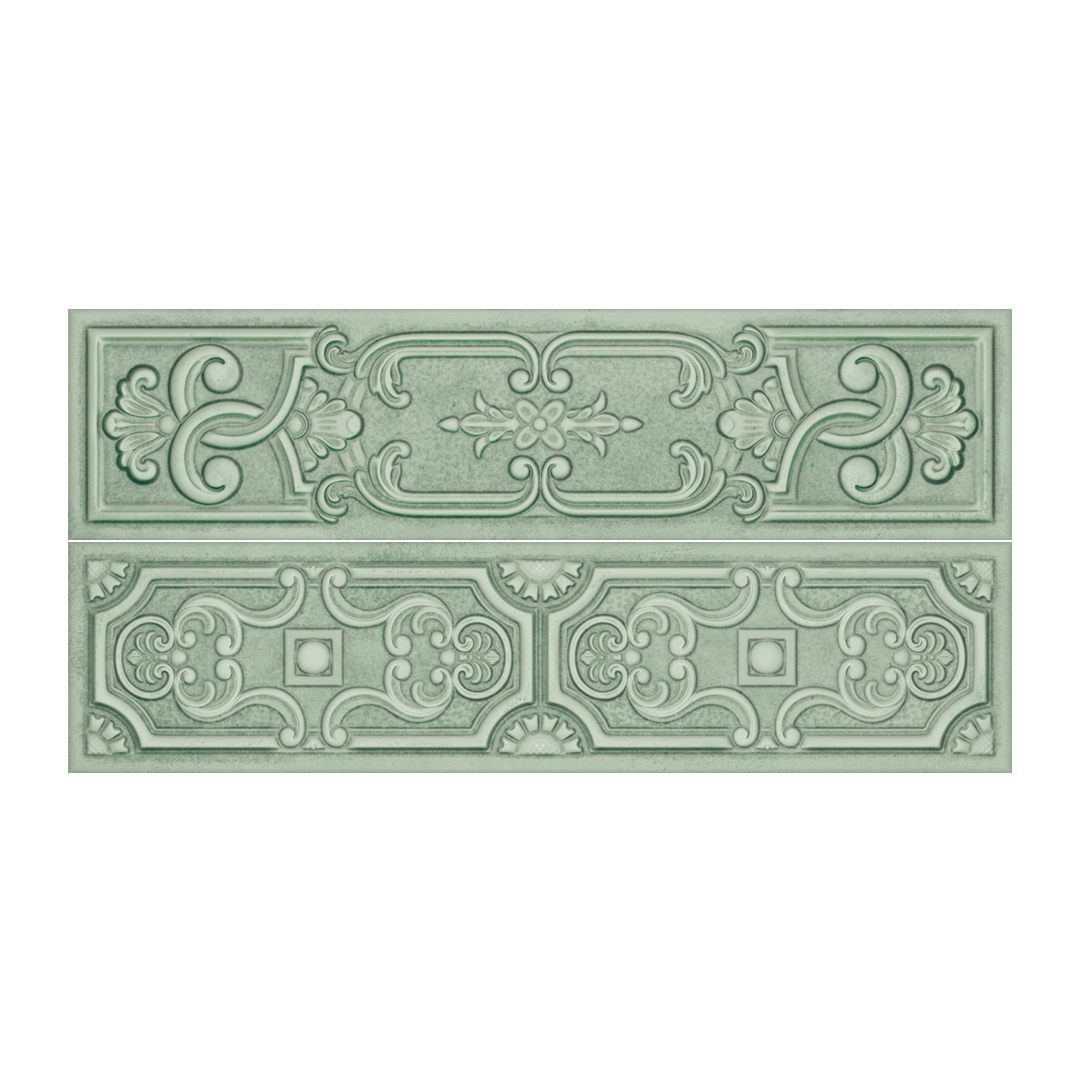 7,4x29,75 Wandtegels - Uptown Green Toki Mix