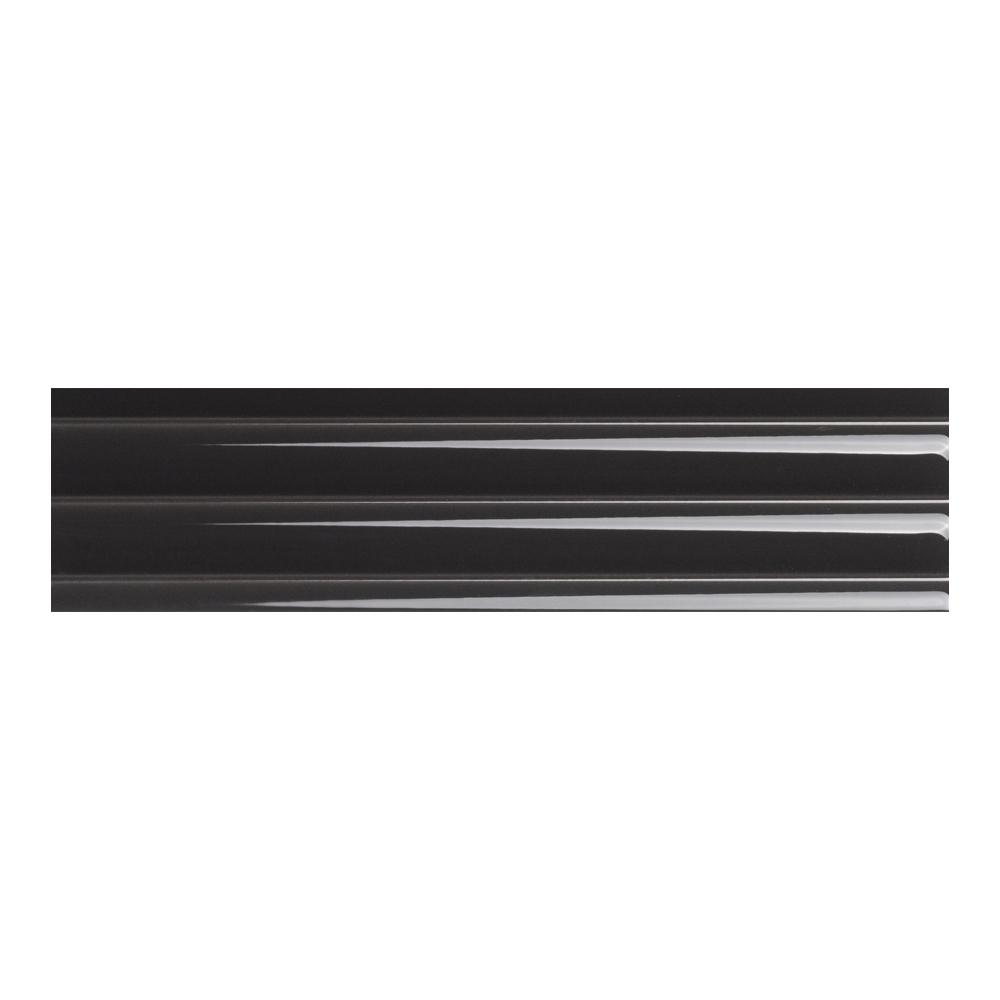 7,5x30 Wandtegels Marea 3D Nero Glans