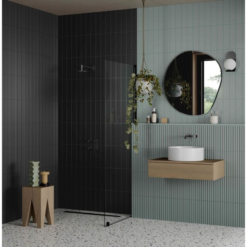 7,5x30 Wandtegels Marea Nero Mat Sfeer