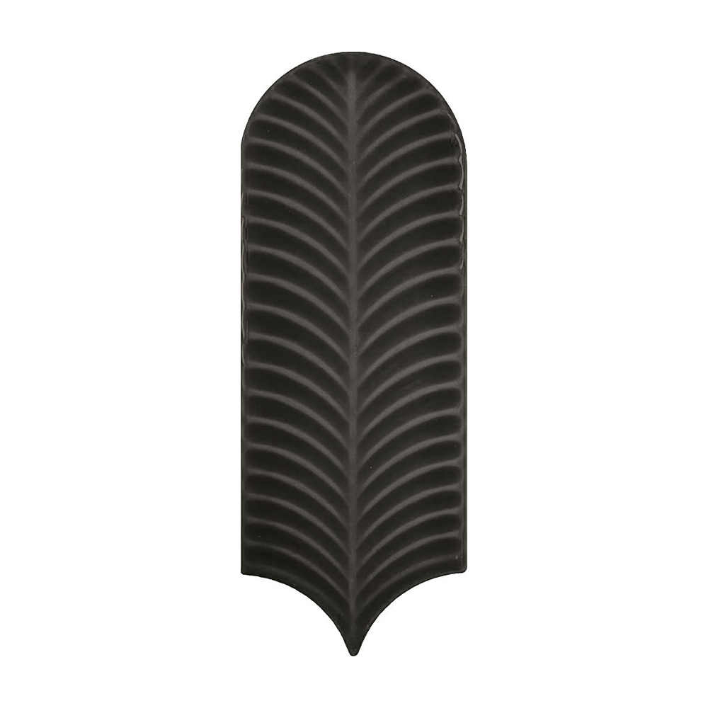 8x12,5 Wandtegels Alma Scale Waaier Black Mat