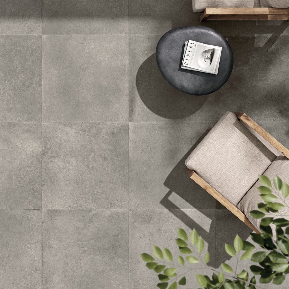 60×60 Betonlook Tegels – Residence Grey Grijs