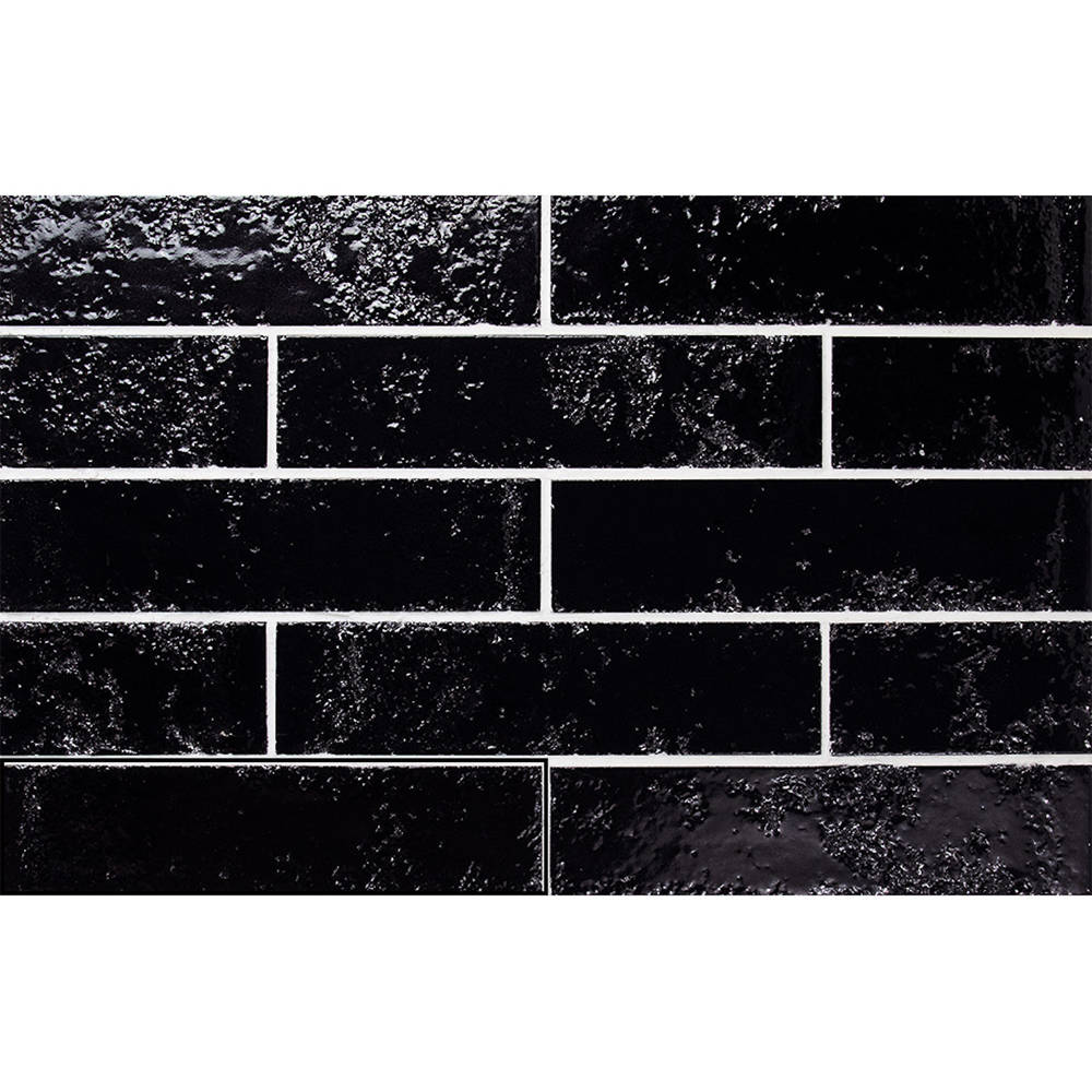 Wandtegel 6,4x26 - Pukka Midnight Zwart