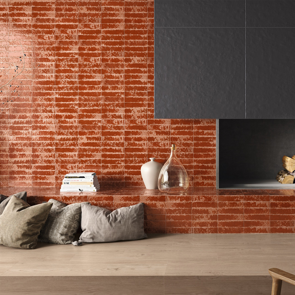 Wandtegel 6,4x26 - Pukka Savanna Terracotta Sfeer
