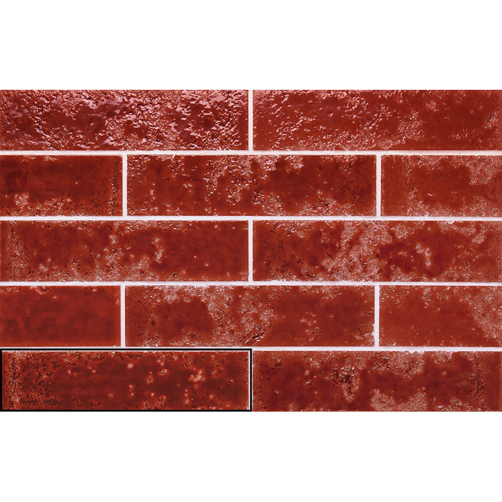 Wandtegel 6,4x26 - Pukka Terracotta