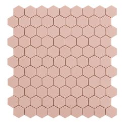 Hexagon Mozaïek 31,7×30,7 – Sweet Pale Rose