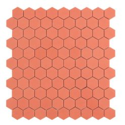 Hexagon Mozaïek 31,7×30,7 – Sweet Coral Oranje