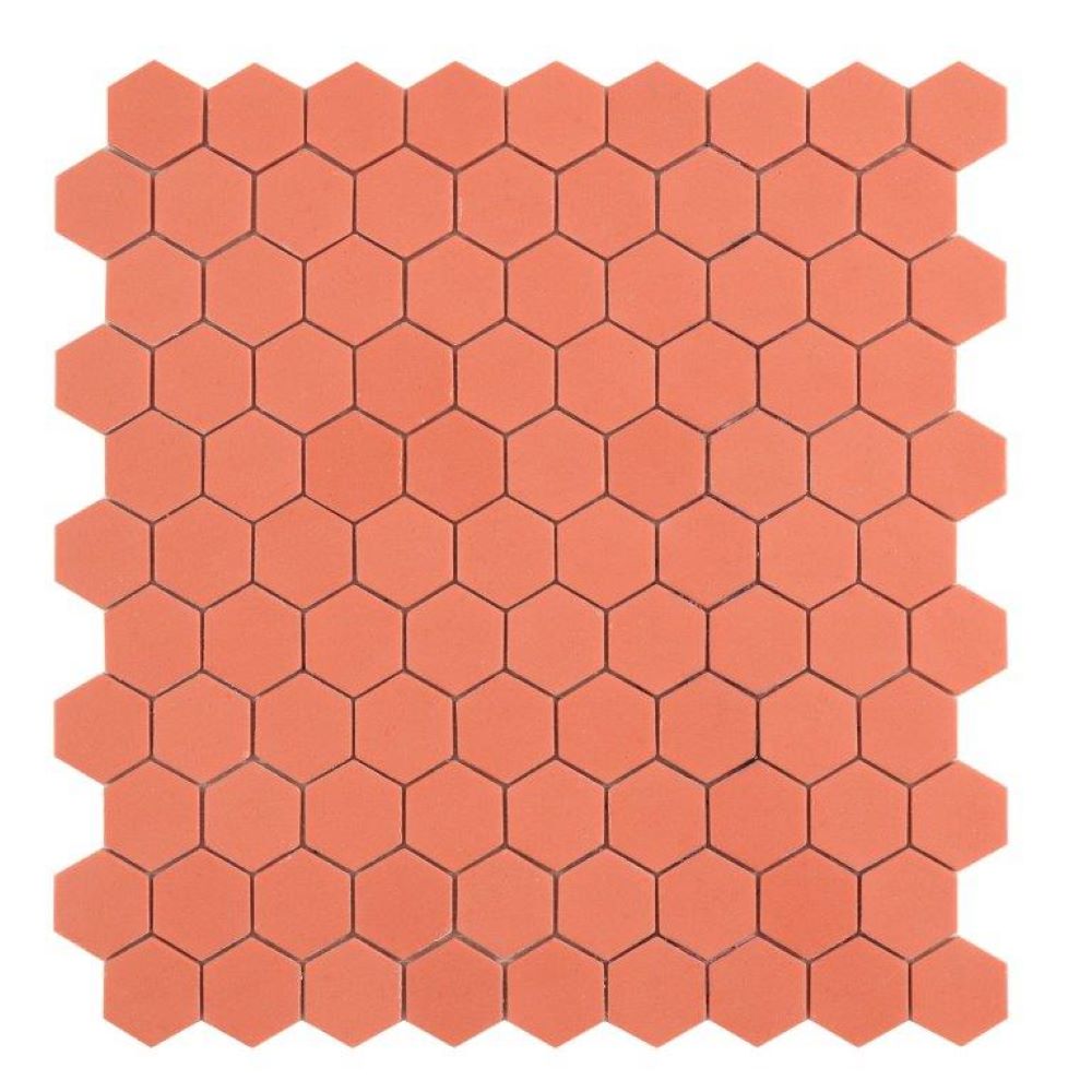Hexagon Mozaïek 31,7×30,7 – Sweet Coral Oranje