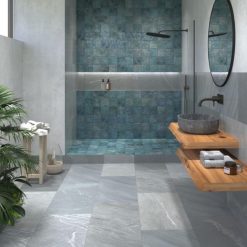 Alternative view of Decortegel 14,7x14,7 - Moorea Turquoise Glossy Groen Blauw