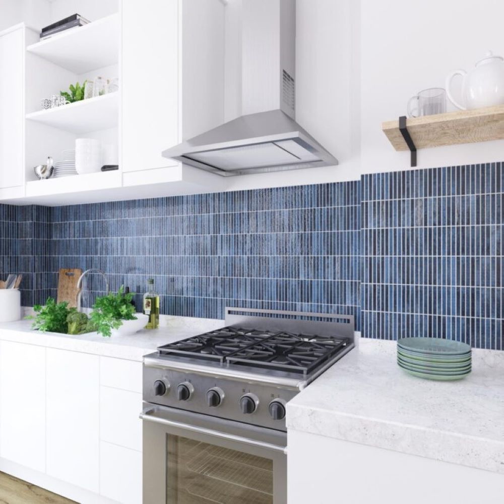 Decortegel 11,5×23,1 – Kit-Kat Ocean Glossy Blauw