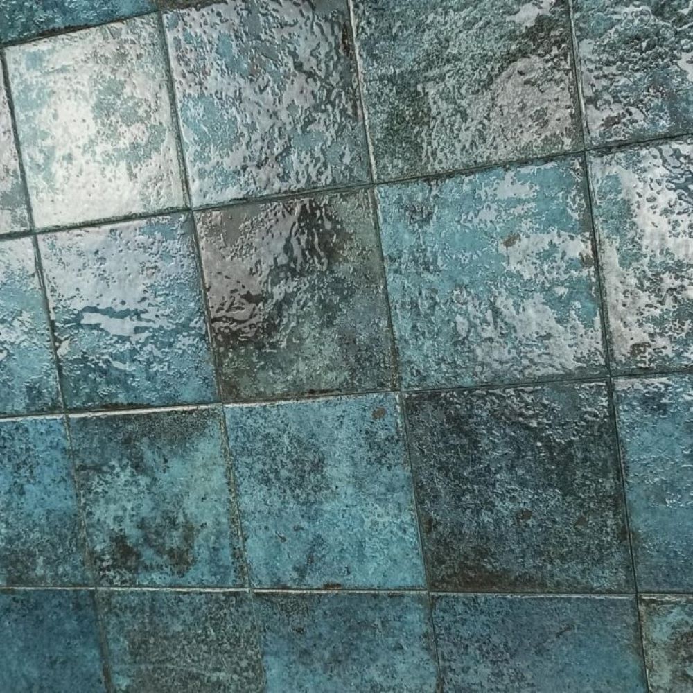 Decortegel 14,7×14,7 – Moorea Turquoise Glossy Groen Blauw