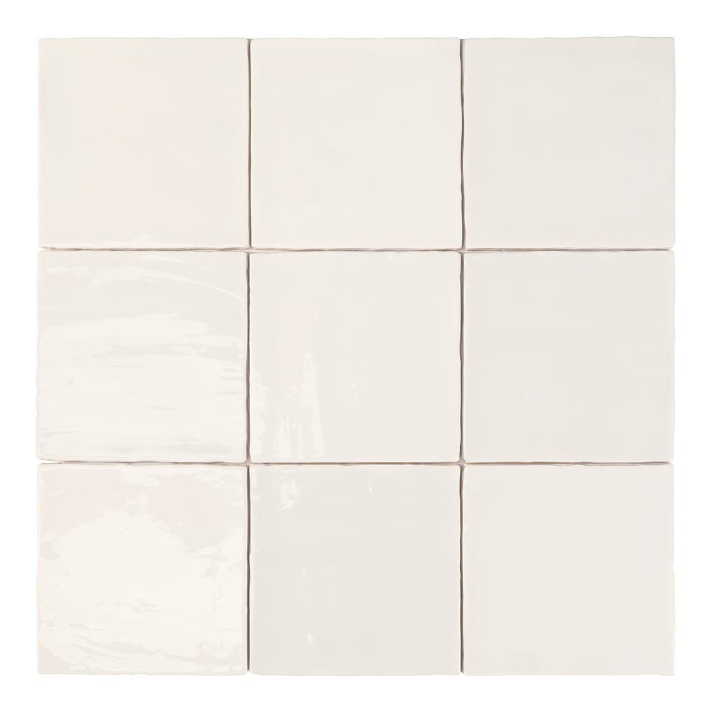 Decortegel 15×15 – Mallorca Blanco Glans Wit