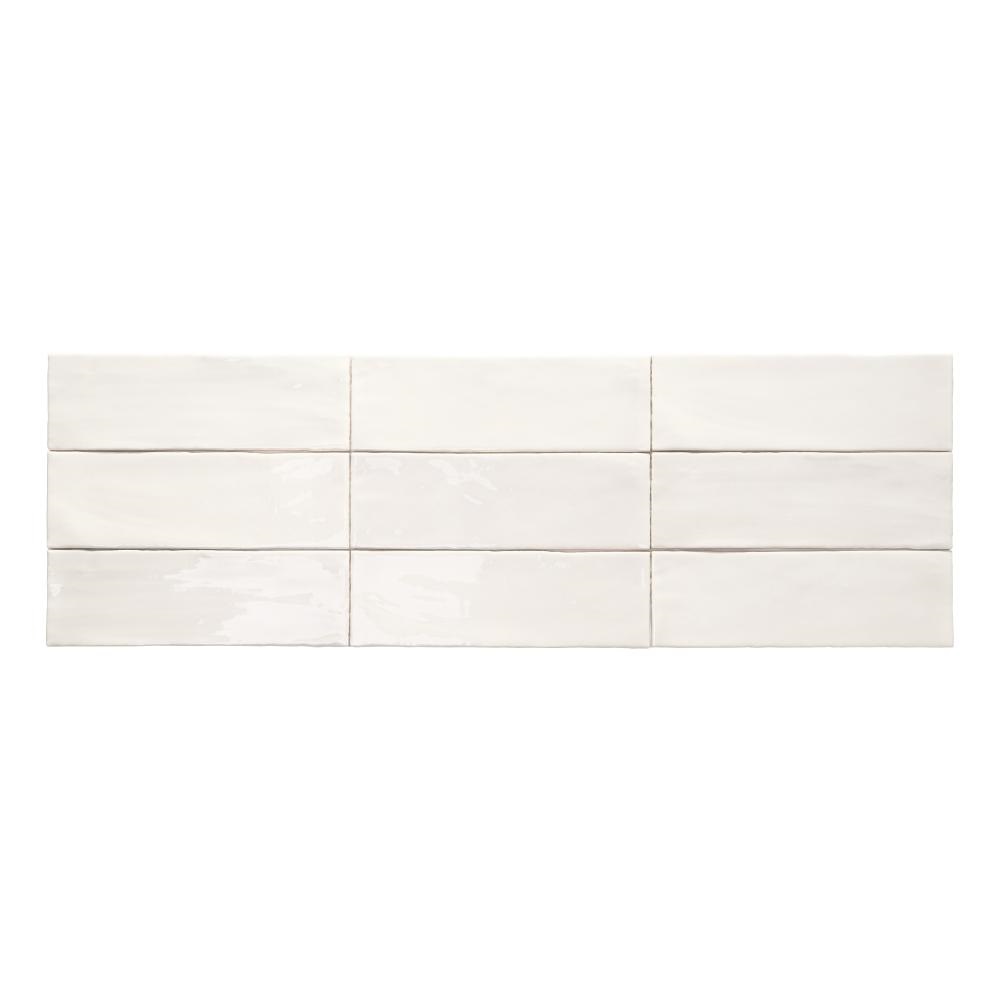 Decortegel 7,5×23 – Mallorca Blanco Glans Wit