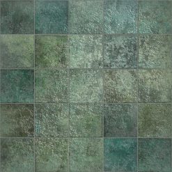 Decortegel 14,7×14,7 – Moorea Emerald Glossy Groen