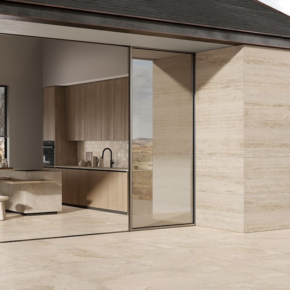 100×100 Travertin Tegels – In.Contro Cream Crème