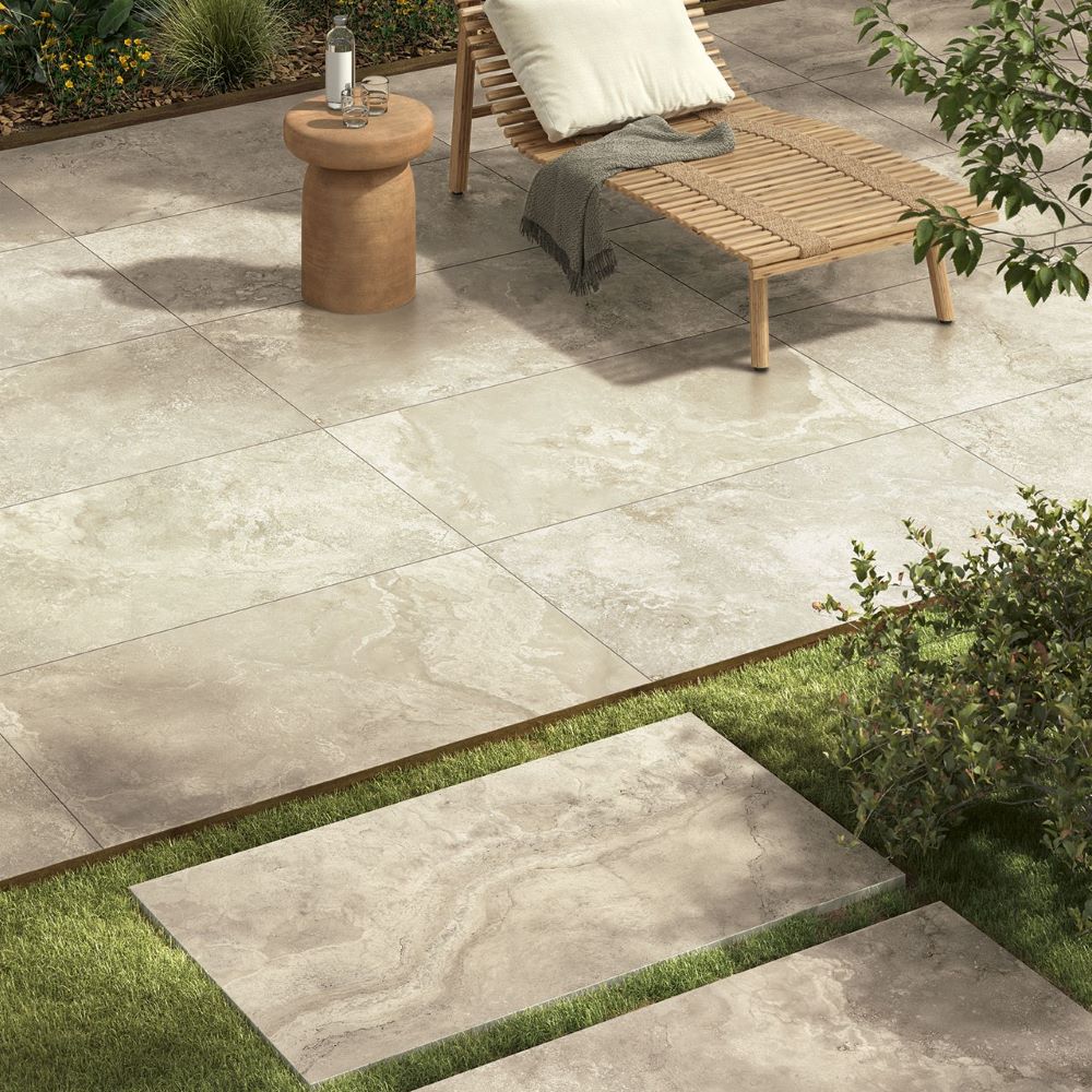 100×100 Travertin Tegels – In.Contro Cream Crème