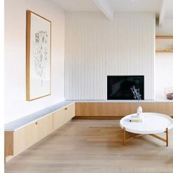 Alternative view of Betonlook Tegels Stratford Wall Struttura Resina White 3D RT 40x120 - Wit
