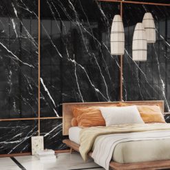 Alternative view of Marmerlook Tegels Incanto Sky Black Glossy 60x120 - Zwart
