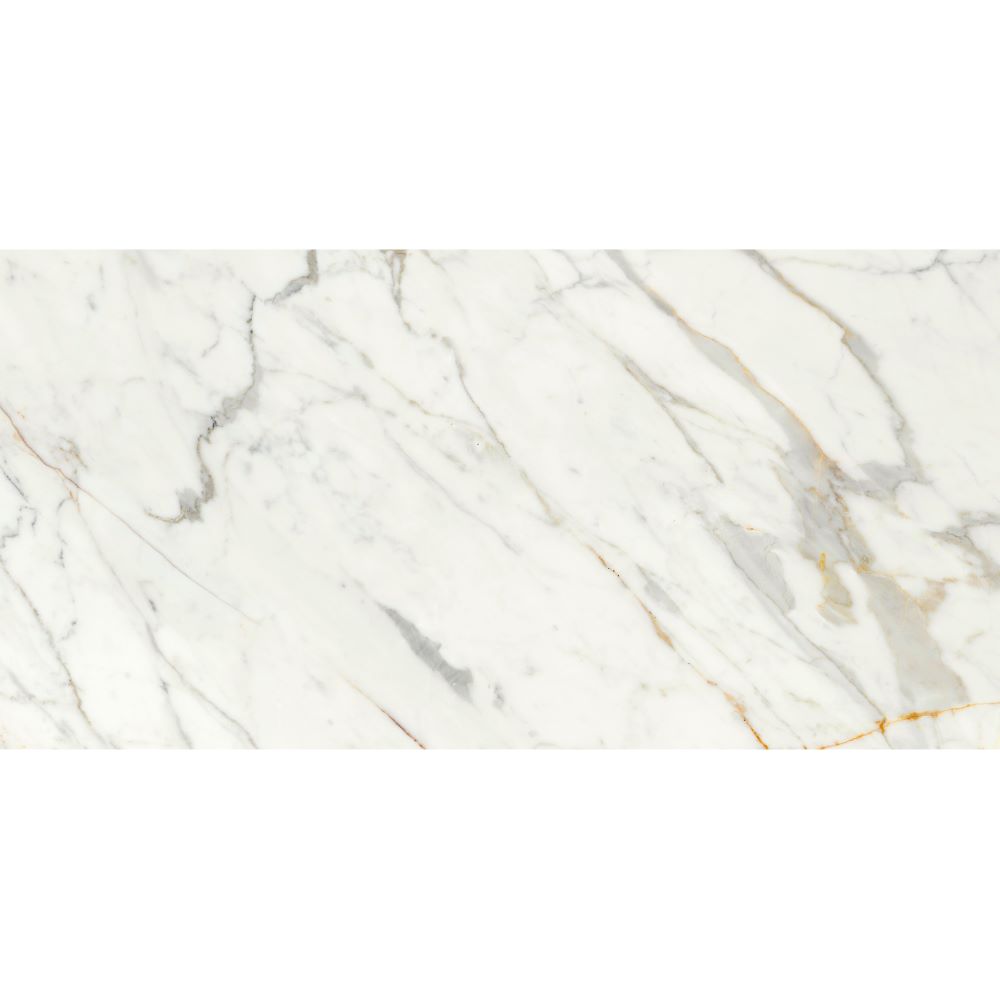 Marmerlook Tegels Incanto Calacatta Michelangelo Glossy RT 60×120 – Wit