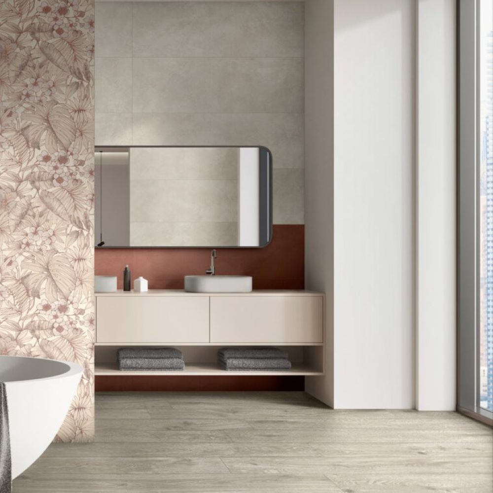 Betonlook Tegels Stratford Wall Clay RT 40×120 – Beige