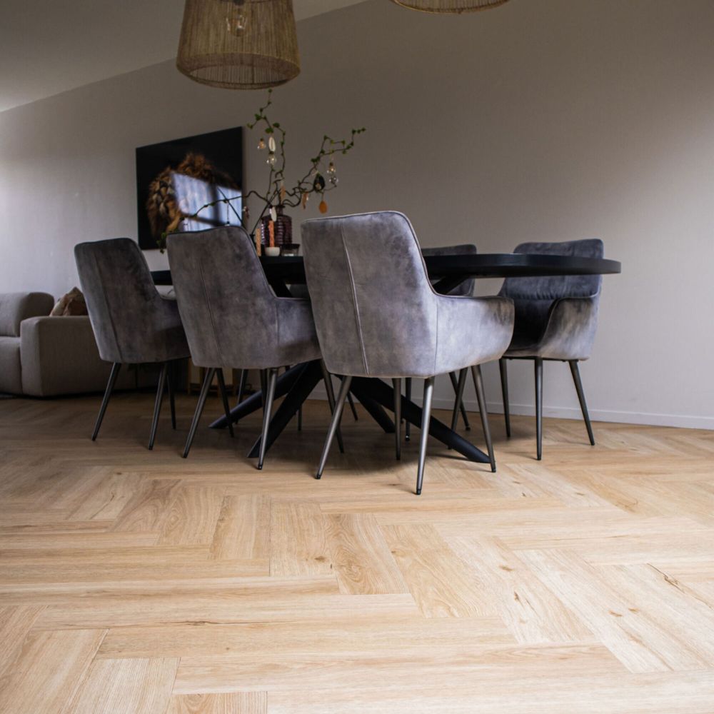 Vivafloors Visgraat Eiken 7230 14,6×73 Wood Touch Beige
