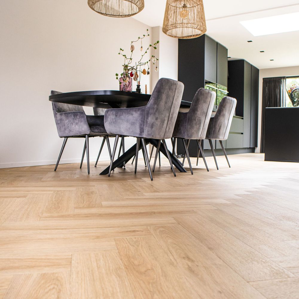 Vivafloors Visgraat Eiken 7230 14,6×73 Wood Touch Beige