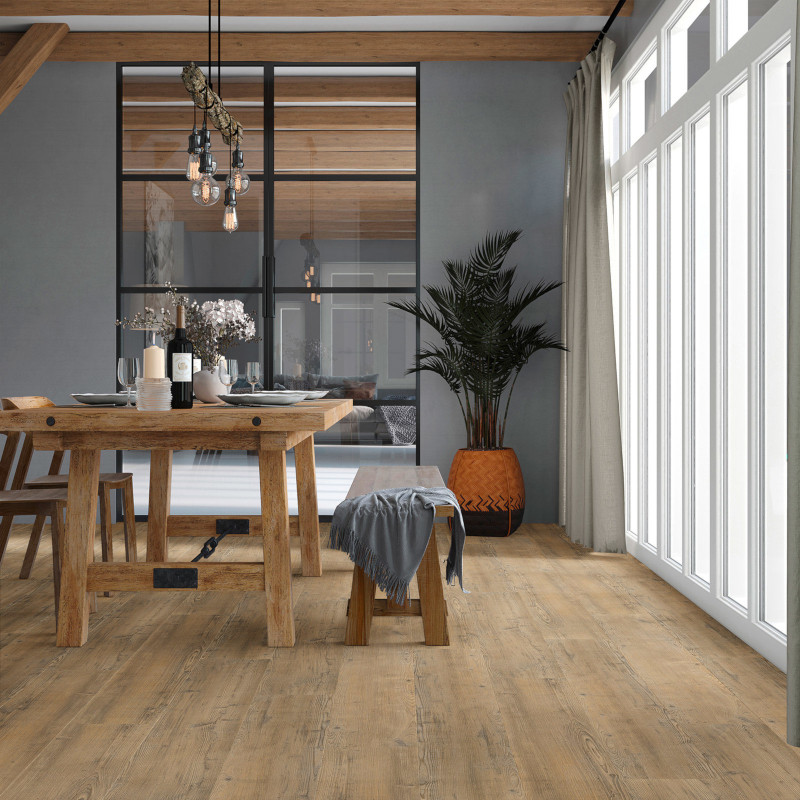 PVC – Vivafloors Naaldhout 4203 142,2×22,9 Deep Embossed Beige