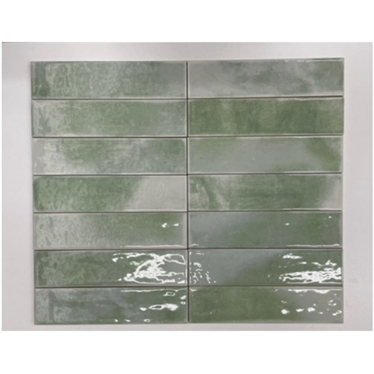 Handvorm Tegel 6×25 Bali Jade Lichtgroen