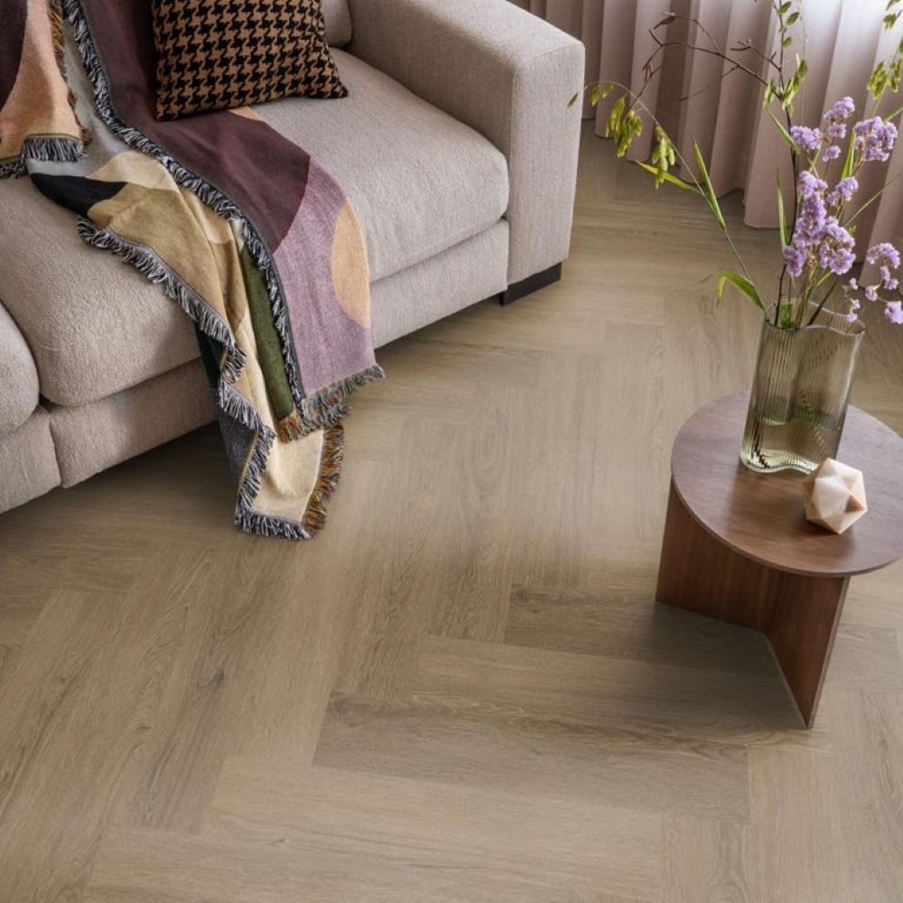 Ambiant Spigato Viranto Visgraat Light Brown 15×75 cm