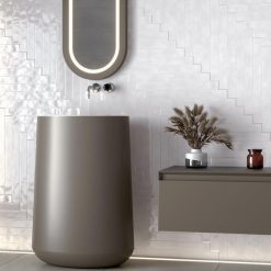 Alternative view of Handvorm Tegel 5x50 Lula White Brillo