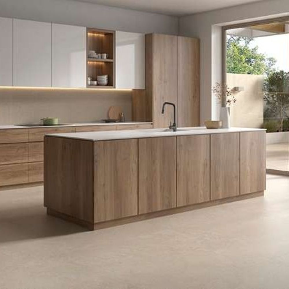 Natuursteenlook Tegel 160×160 Dorset White Beige