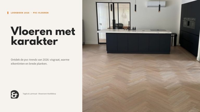 Cover van het pvc-lookbook 2026 van Tegels & Laminaat