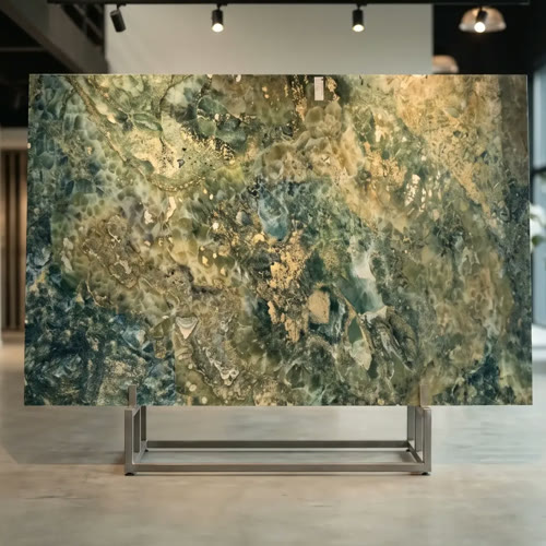 XXL-slabs in onze showroom